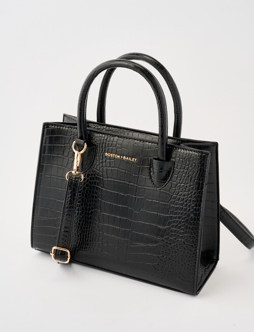 Boston + Bailey Classic Shopper Bag, Black Croc product photo View 03 L