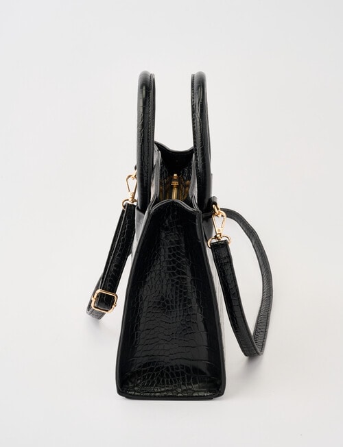 Boston + Bailey Classic Shopper Bag, Black Croc product photo View 04 L