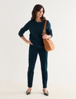 Ella J Basketweave Textured Knit Jumper, Petrel product photo View 03 S