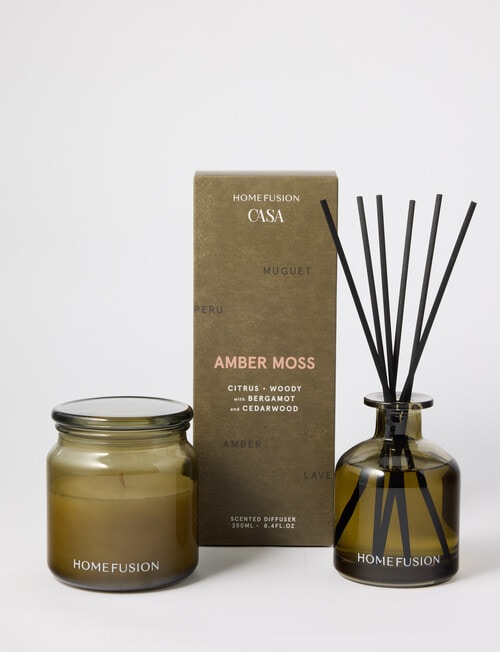 Home Fusion Casa Amber Moss Candle, 300g product photo View 03 L