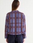 Jigsaw Ashby Check Top, Plum Check product photo View 02 S