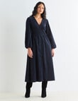 Whistle Cord Midi Dress, Blue Night product photo View 05 S