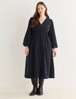 Whistle Cord Midi Dress, Blue Night product photo View 12 S