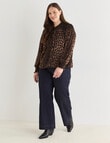 Whistle Smocked Blouse, Animal Print product photo View 13 S