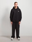 AIR SPACE Oversize Embroidered Hoodie, Black product photo