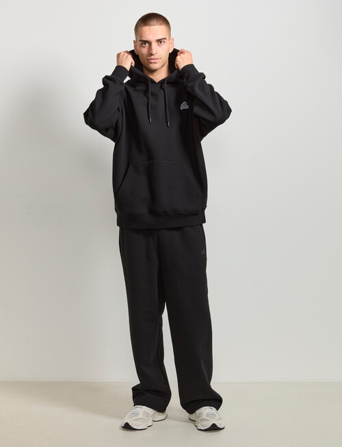 AIR SPACE Oversize Embroidered Hoodie, Black product photo View 09 L