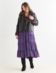 Whistle Pebbled Aviator Jacket , Black & Chocolate product photo View 07 S