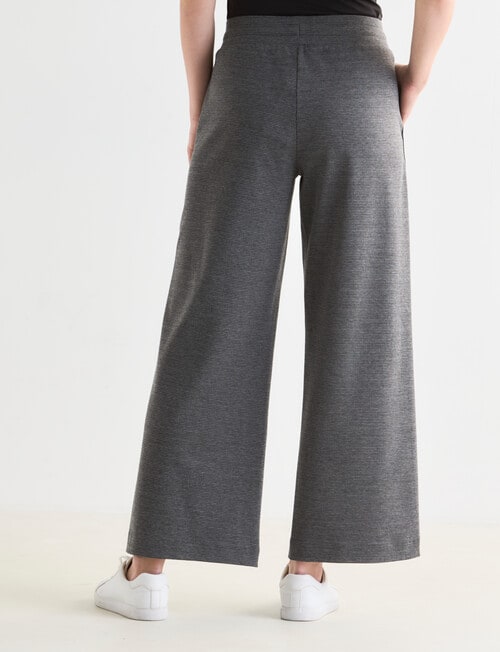 Whistle Wide Leg Ponte Pant, Charcoal product photo View 02 L