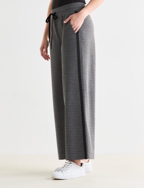 Whistle Wide Leg Ponte Pant, Charcoal product photo View 05 L