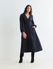 Whistle Cord Midi Dress, Blue Night product photo View 03 S