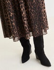 Whistle Smocked Waist Skirt, Animal Print product photo View 06 S