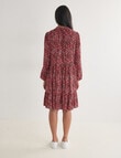 Whistle Tiered Dress Ditsy Floral, Shorter Length, Floral Pink product photo View 02 S