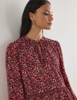 Whistle Tiered Dress Ditsy Floral, Shorter Length, Floral Pink product photo View 04 S
