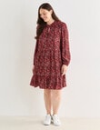 Whistle Tiered Dress Ditsy Floral, Shorter Length, Floral Pink product photo View 13 S