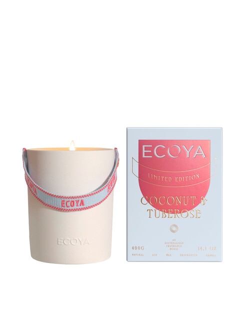 Ecoya Ceramic Candle, Coconut & Tuberose, 400g product photo
