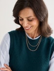 Ella J Crew Neck Button Detail Vest, Petrel product photo View 04 S