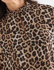 Ella J Animal Ruffle Top, Animal product photo View 04 S