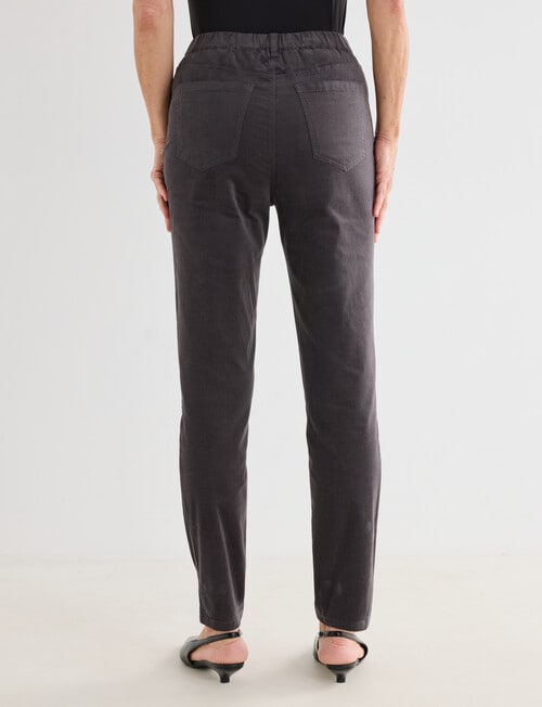 Ella J Pull on Cord Pant, Cocoa product photo View 02 L