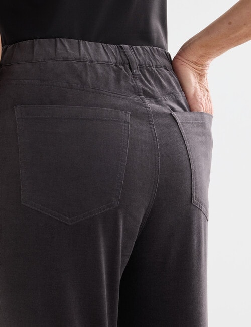 Ella J Pull on Cord Pant, Cocoa product photo View 04 L