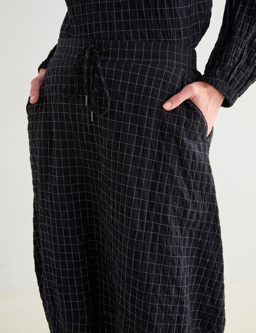 Jigsaw Glaze Cocoon Skirt, Black White Window product photo View 04 L