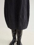 Jigsaw Glaze Cocoon Skirt, Black White Window product photo View 05 S