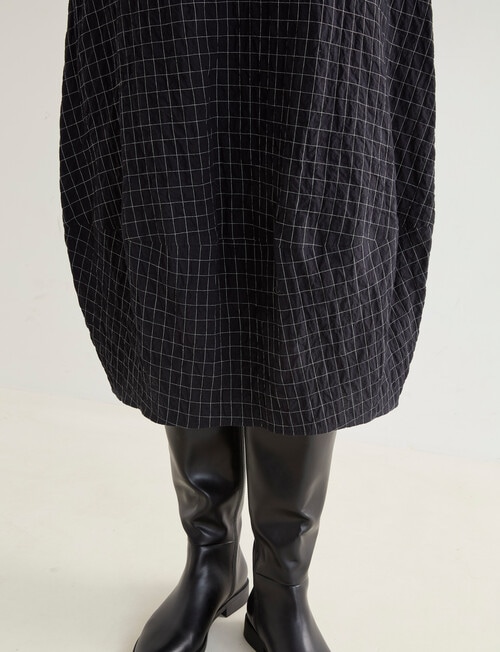 Jigsaw Glaze Cocoon Skirt, Black White Window product photo View 05 L