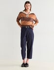 Jigsaw Beaufort Polo Sweater, Camel product photo View 03 S