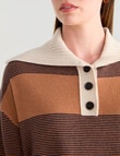 Jigsaw Beaufort Polo Sweater, Camel product photo View 04 S
