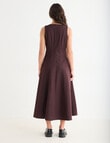 Mineral Reiko Midi Denim Dress, Ground Coffee product photo View 02 S