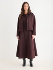 Mineral Reiko Midi Denim Dress, Ground Coffee product photo View 08 S