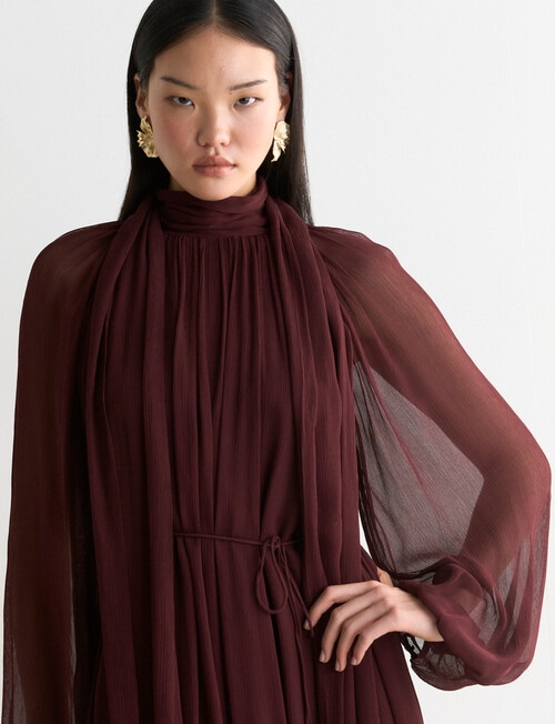 State of play Leia Mini Dress, Dark Cherry product photo View 04 L