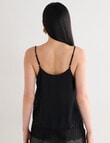 State of play Silk Lace Cami, Black product photo View 02 S