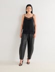 State of play Silk Lace Cami, Black product photo View 03 S