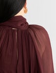 State of play Leia Mini Dress, Dark Cherry product photo View 07 S