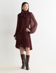 State of play Leia Mini Dress, Dark Cherry product photo View 08 S