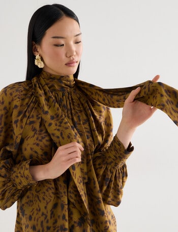 State of play Octavia Blouse, Tortoiseshell Print product photo
