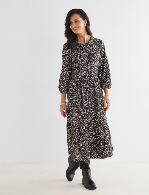 Ella J Animal Tiered Dress, Animal product photo