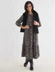 Ella J Animal Tiered Dress, Animal product photo View 03 S