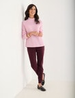 Ella J Merino Funnel Neck Jumper, Pale Pink product photo View 03 S