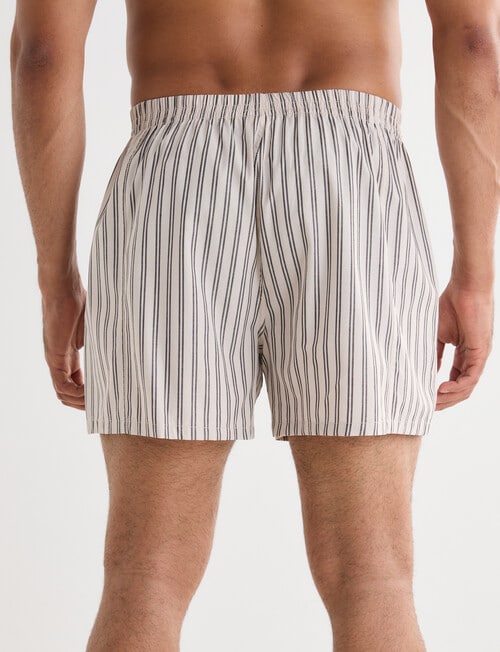 Chisel Check & Stripe Boxer Short, 3-Pack, Black & Beige product photo View 03 L