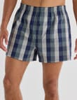 Chisel Cotton Check Boxer, 3-Pack, Navy & Hunter Green product photo View 02 S