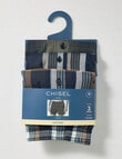 Chisel Cotton Check Boxer, 3-Pack, Navy & Green product photo View 04 S