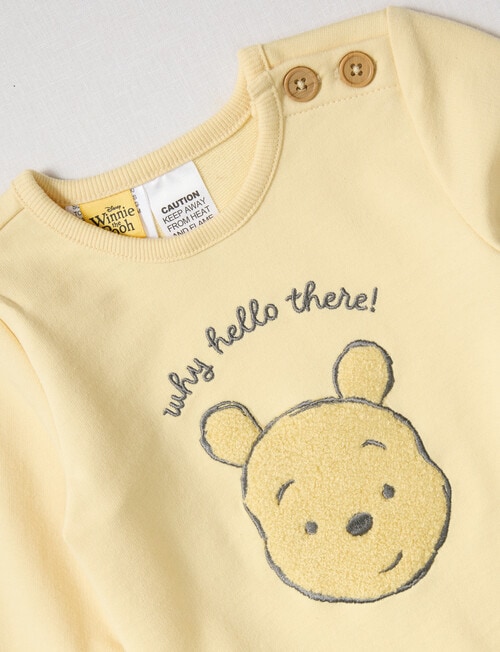 Licensed Classic Sweatshirt Trackpant Sleep Set, 2-Piece, Yellow product photo View 02 L