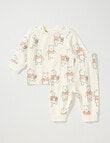 Licensed Character PJ Sleep Set, 2-Piece, Cream product photo