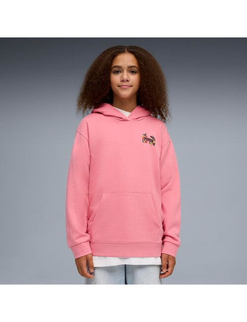 Puma Mid 90s Graphic Relaxed Fit Hoodie, Wild Pink product photo
