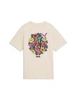 Puma Mid 90s Graphic Telaxed Tee, Alpine Snow product photo View 02 S