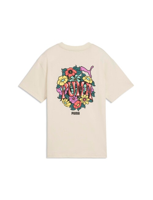 Puma Mid 90s Graphic Telaxed Tee, Alpine Snow product photo View 02 L