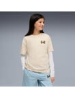 Puma Mid 90s Graphic Telaxed Tee, Alpine Snow product photo View 03 S