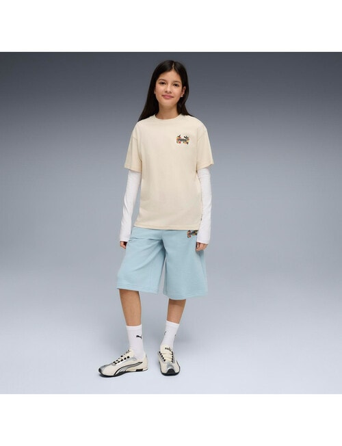 Puma Mid 90s Graphic Telaxed Tee, Alpine Snow product photo View 05 L