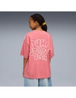 Puma Luminious Cloud Oversized Tee, Pink product photo View 02 S